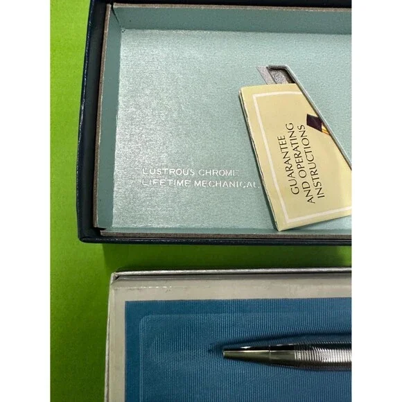 CROSS Set Ballpoint Pen And Pencil Vintage Retro Ireland Pen, Chrome